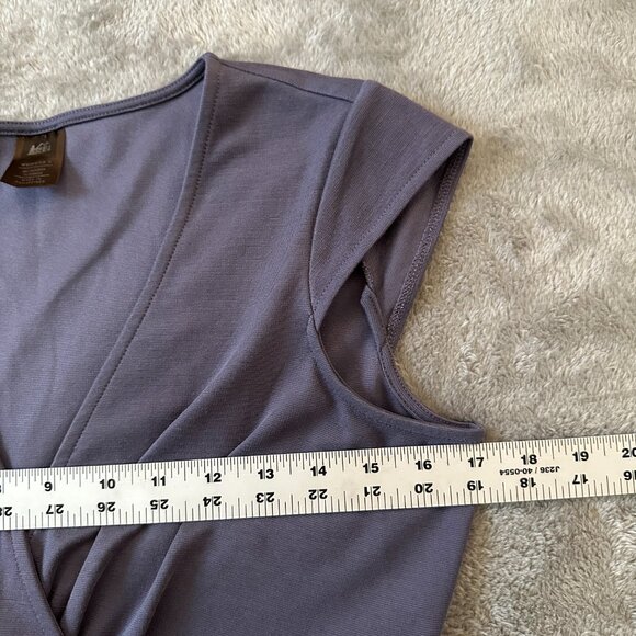 REI Cap Sleeve Dress SMALL Purple Crossover Athletic Pickleball Tennis - Picture 6 of 7